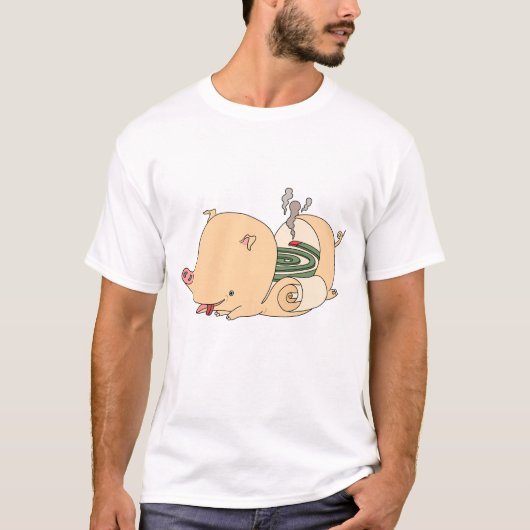 Varkensvormige muggenrol. t-shirt (Voorkant)