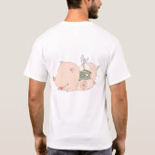 Varkensvormige muggenrol. t-shirt (Achterkant)