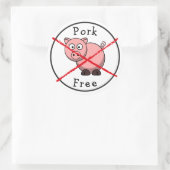 Varkensvrij Geen Varkens Etiket Sticker Allergieën (Tas)
