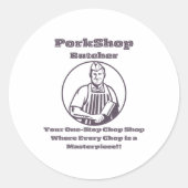 Varkenswinkel Slager Sticker (Voorkant)