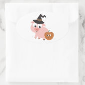 Varkenswitch Ovale Sticker (Tas)