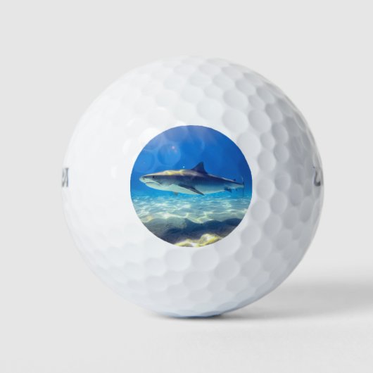 Varkenszwemmen Blauwe Oceaan Water Golfballen (Voorkant)