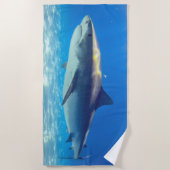 Varkenszwemmen Blauwe Oceaan Water Strandlaken (Voorkant)