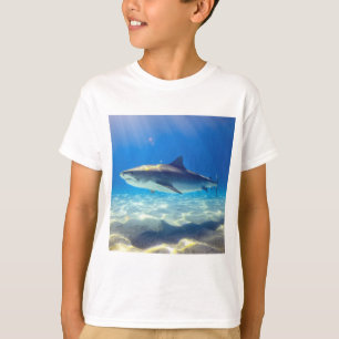 Varkenszwemmen Blauwe Oceaan Water T-shirt