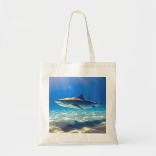 Varkenszwemmen Blauwe Oceaan Water Tote Bag (Voorkant)