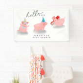 varkentje baby shower spandoek (Insitu)