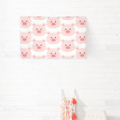 Varkentje Verjaardag Kinderen Kunst Spandoek (Insitu)
