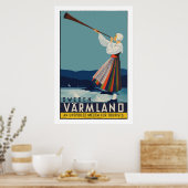  Varmland Zweden Klassiek Poster reizen (Keuken)