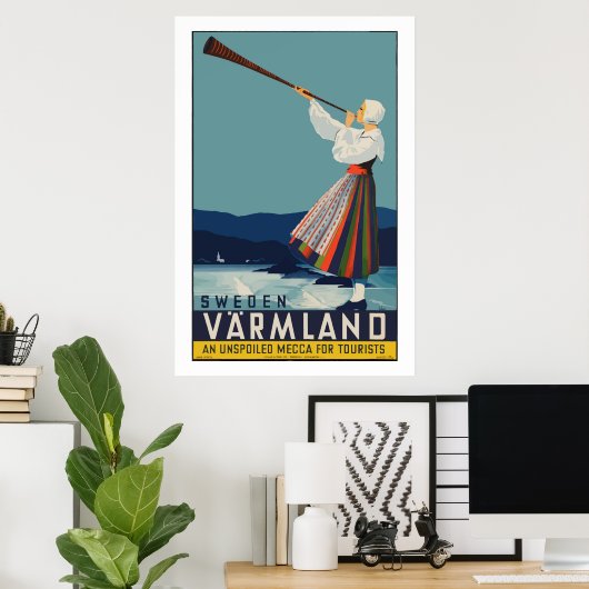  Varmland Zweden Klassiek Poster reizen (Thuiskantoor)