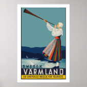  Varmland Zweden Klassiek Poster reizen (Voorkant)