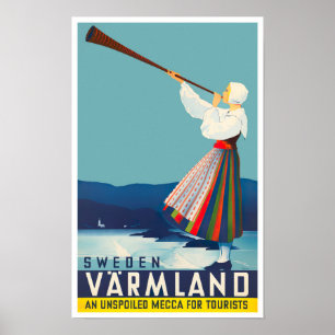 Varmland Zweden Poster van oud reizen