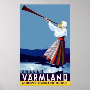  Varmland Zweden Reis Poster