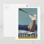 Varmland Zweden - Vintage Travel Briefkaart (Voorkant / Achterkant)