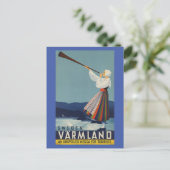Varmland Zweden - Vintage Travel Briefkaart (Staand voorkant)