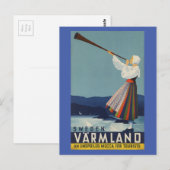Varmland Zweden - Vintage Travel Briefkaart (Voorkant / Achterkant)