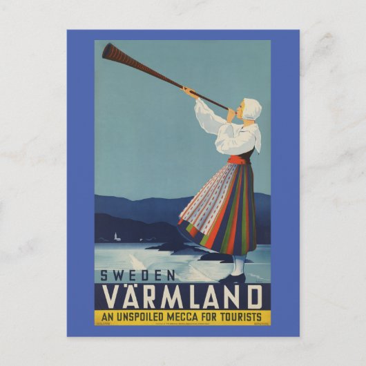 Varmland Zweden - Vintage Travel Briefkaart (Voorkant)