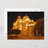 Varna kathedraal 's nachts briefkaart (Voorkant / Achterkant)