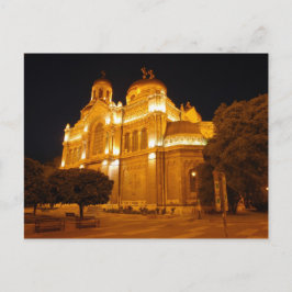 Varna kathedraal 's nachts briefkaart