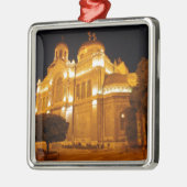 Varna Kathedraal 's Nachts Metalen Ornament (Links)