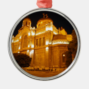 Varna Kathedraal 's Nachts Metalen Ornament