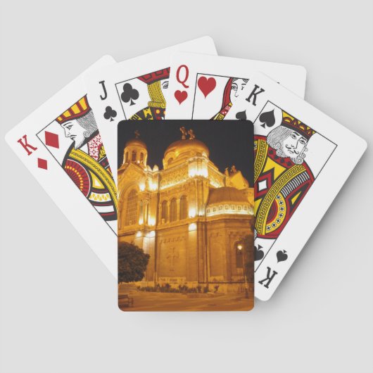 Varna Kathedraal 's Nachts Pokerkaarten (Achterkant)