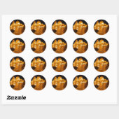 Varna Kathedraal 's Nachts Ronde Sticker (Vel)