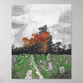 Varney Cemetery, Brunswick Maine, Print (Voorkant)