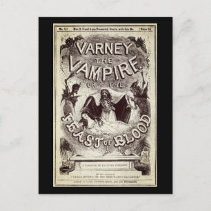 Varney the Vampire (kaft van de publicatie) Briefkaart