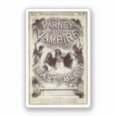 Varney the Vampire (kaft van de publicatie) Sticker (Voorkant)