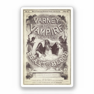 Varney the Vampire (kaft van de publicatie) Sticker
