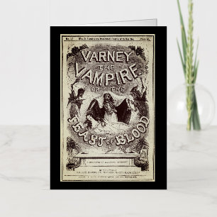 Varney the Vampire (publicatiecover) Folie Wenskaart