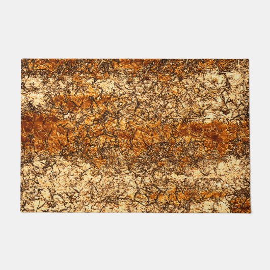 Varnish textuur op ruw hout deurmat (Voorkant)