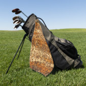 Varnish textuur op ruw hout golfhanddoek (Groen)