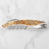 Varnish textuur op ruw hout kurkentrekker (Achterkant)