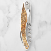 Varnish textuur op ruw hout kurkentrekker (Achterkant)