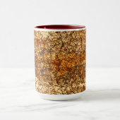 Varnish textuur op ruw hout mok (Midden)