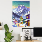 Vars: Stijlvol in de Provençaalse Alpen Poster (Thuiskantoor)