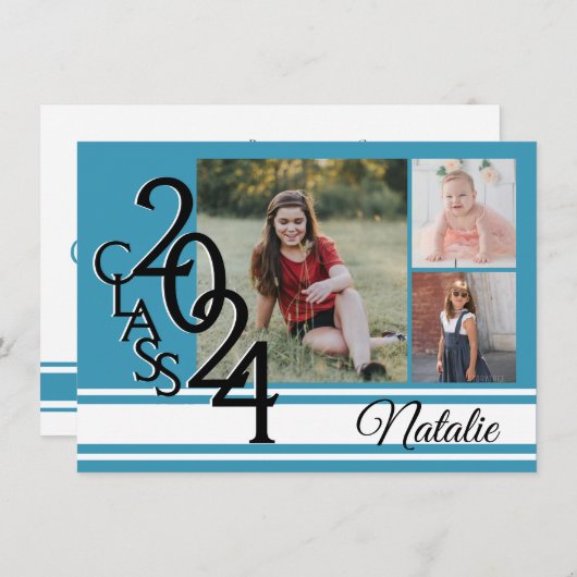 Varsity 2020 Afstuderen Tri Foto Kaart (Voorkant / Achterkant)