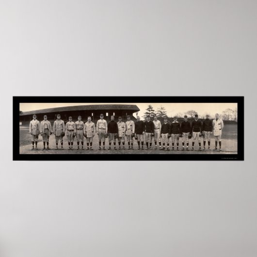Varsity Baseball Yale Foto 1910 Poster (Voorkant)