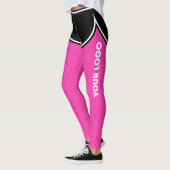 Varsity Basketbal Hot Pink Black Shorts Uw Logo Leggings (Links)
