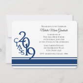 Varsity Blue 2019 Afstuderen Tri Foto Kaart (Achterkant)