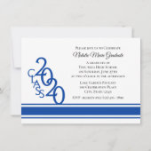 Varsity Blue 2020 Afstuderen Tri Foto Kaart (Achterkant)