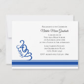 Varsity Blue 2023 Afstuderen Tri Foto Kaart (Achterkant)