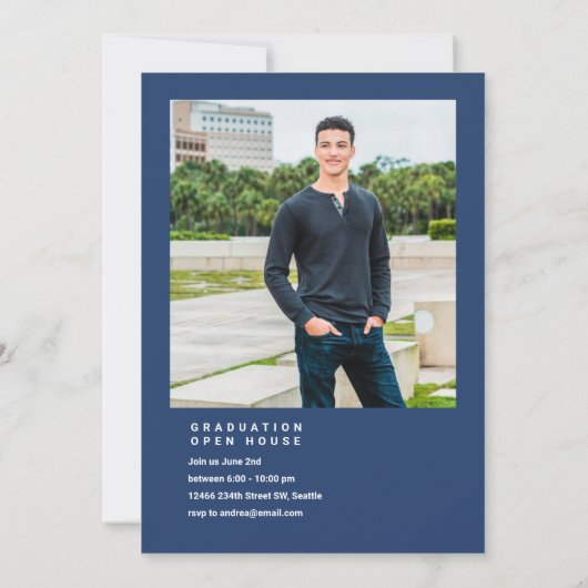 Varsity Blues Afstuderen foto's Kaart (Achterkant)