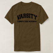 Varsity Computer Science Funny Dev Programming De T-shirt (Design voorkant)