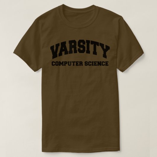 Varsity Computer Science Funny Dev Programming De T-shirt (Design voorkant)