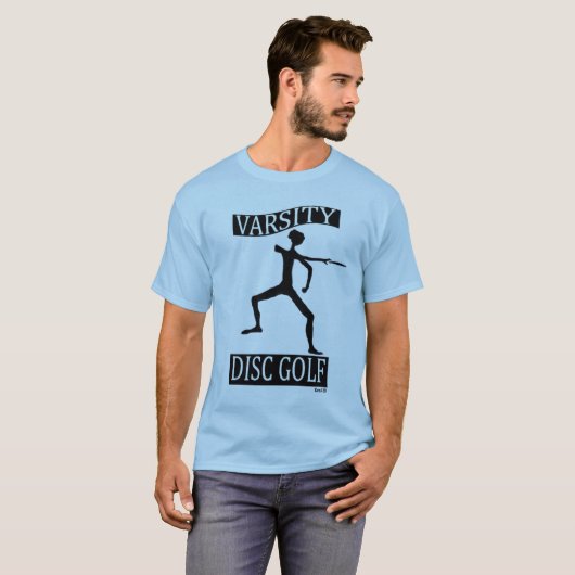 Varsity Disk Golf T-shirt (Voorkant volledig)