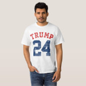 Varsity Donald Trump voor President 2024 T-shirt (Voorkant volledig)