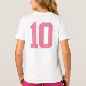 VARSITY Dubbele DIGITS #10 BIRTHDAY T-shirt (Achterkant)