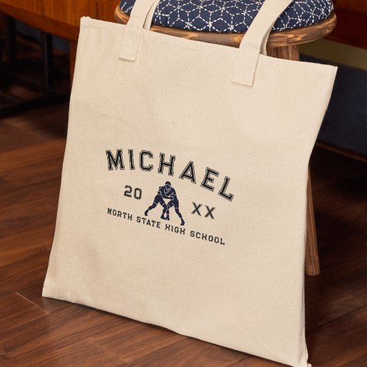 Varsity Letter Sports Graduation Custom Athlete Tote Bag